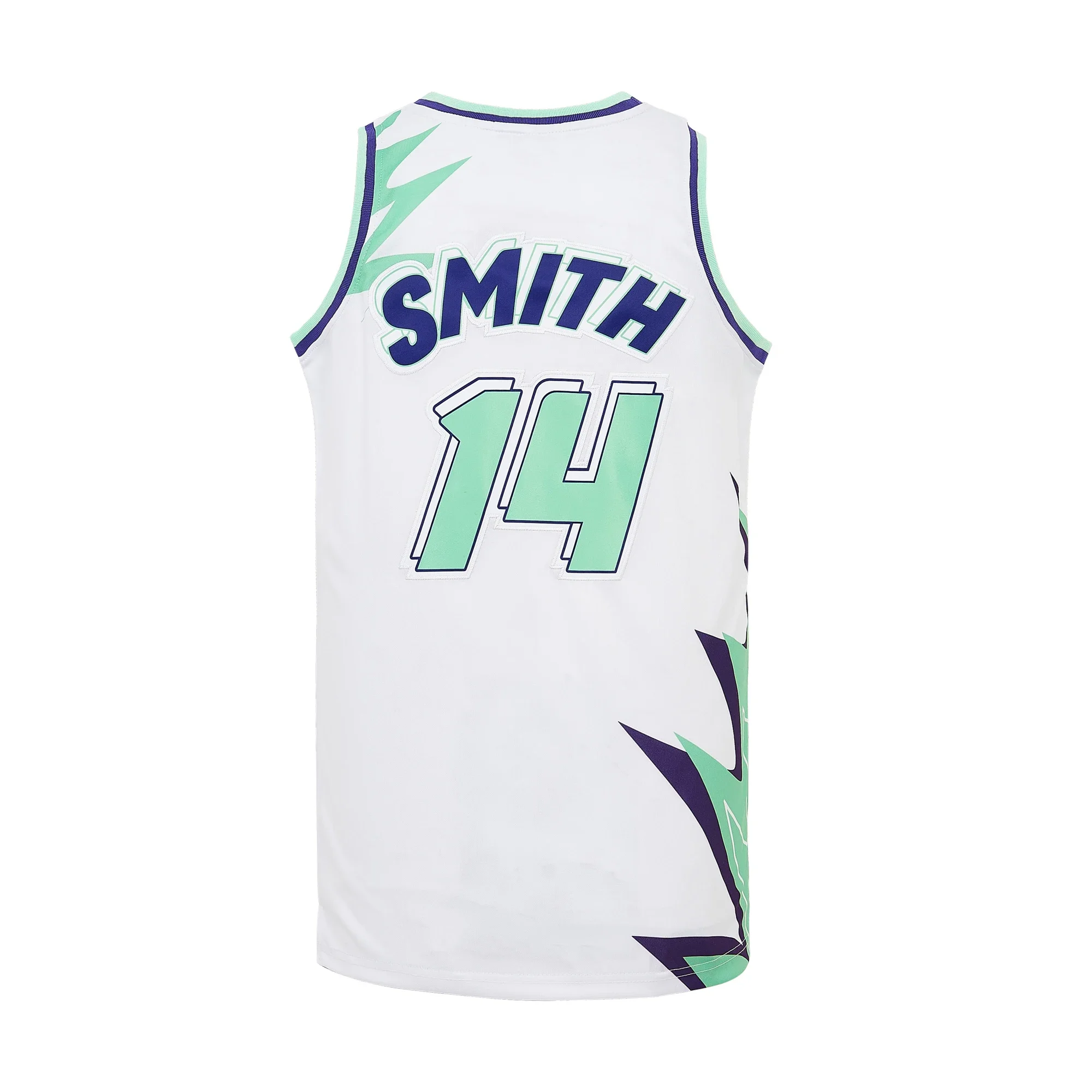 Basketball jerseys FRESH PRINCE 14 SMITH jersey High quality Sewing Embroidery Outdoor sportswear Hip Hop Movie White