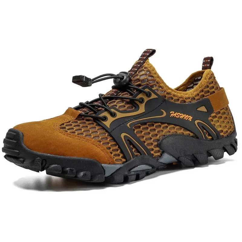 

Men's Mesh Breathable Water Shoes Beach Non-slip Outdoor Sports Barefoot Sneakers Hiking Fishing Wading Shoes Sneakers