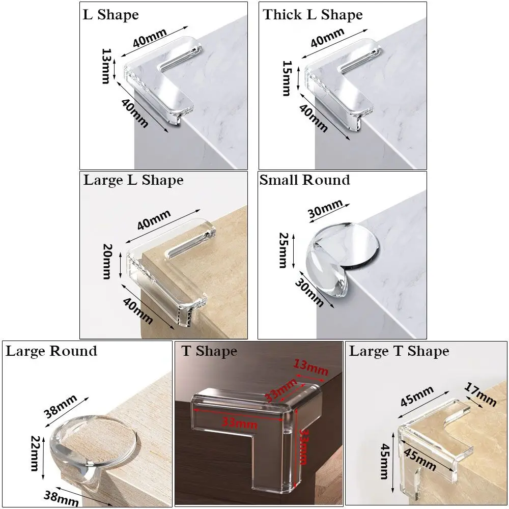 Soft PVC Corner Protectors for Kids Safety