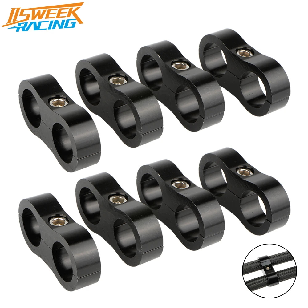 8Pcs Hose Separator Clamp Fuel Line Mounting Clamps Great for Fuel Hose