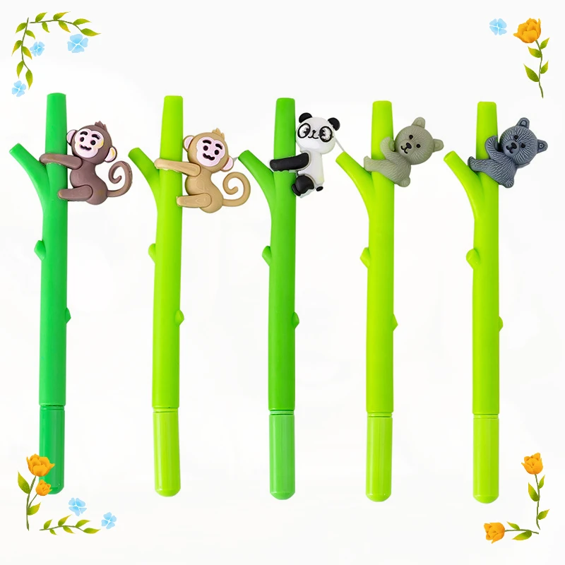 Wholesale Creative Monkey Panda Tree Climbing Cute Neutral Pen Student Final Christmas Gifts, Gifts, Prizes, Stationery