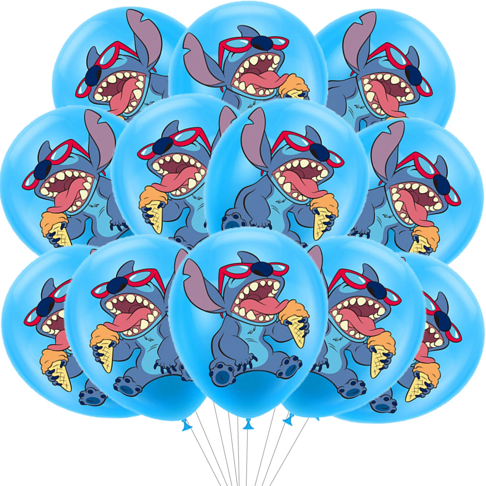 Disney-Conjunto de globos de látex de Lilo y Stitch, decoraciones para  fiesta de cumpleaños de niño La Vida Bella