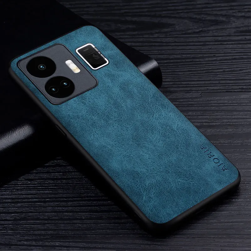 Premium Scratch-Resistant PU Leather Phone Case - Solid Color Cover