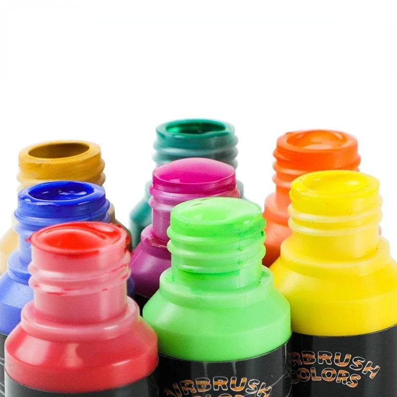 Water Based Acrylic Airbrush Paint Set for DIY Crafts and Models