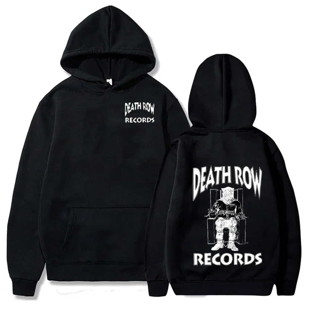 thumbnail image 1 of Sudadera con capucha de Death Row Records para primavera y otoño, sudadera con capucha de forro polar, moda para hombres y mujeres, sudaderas con capucha holgadas, ropa de calle de hip hop, 1 of 4