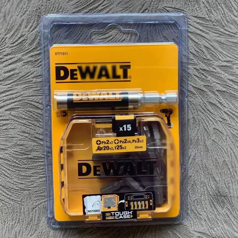 DEWALT 텔레스코픽 자석 거치대 인서트 세트, 드릴 비트, 전동 공구 부착물, DT71511, 비트 16 개, PH2 PZ2 PZ3 T20 T25