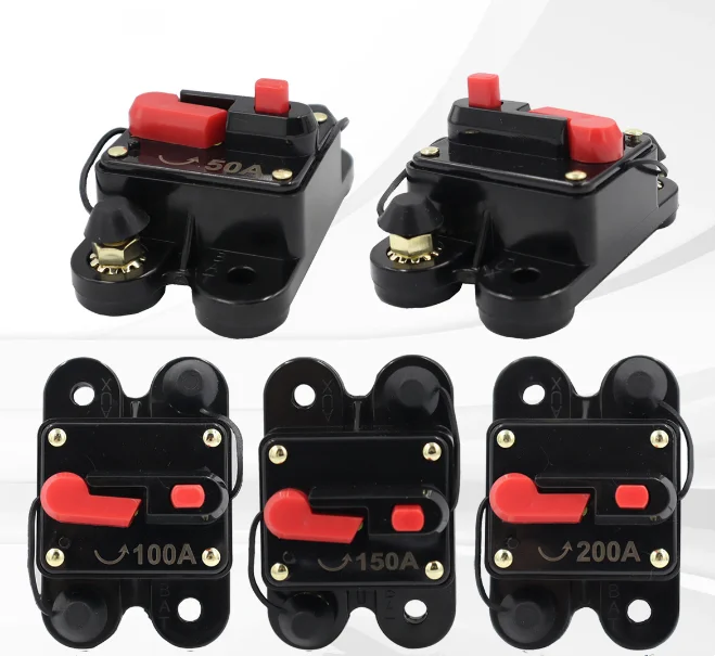 

50A 60A 80A 100A 120A 150A 200A 250A 300A Amp Car Auto Audio Marine Boat DC Circuit Breaker 12V/24V/42V