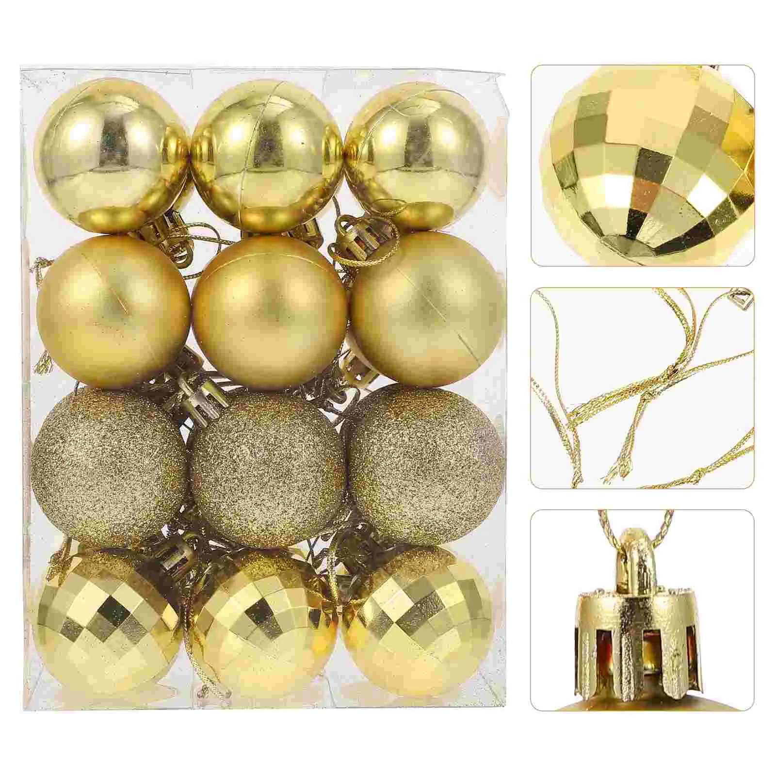 

48 Pcs Christmas Balls Tree Birthday Decoration for Girl Xmas Ornament Plastic Hangings