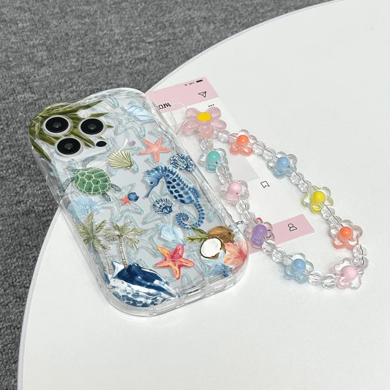 Sea Turtle & Seahorse Ocean World Phone Case Cover