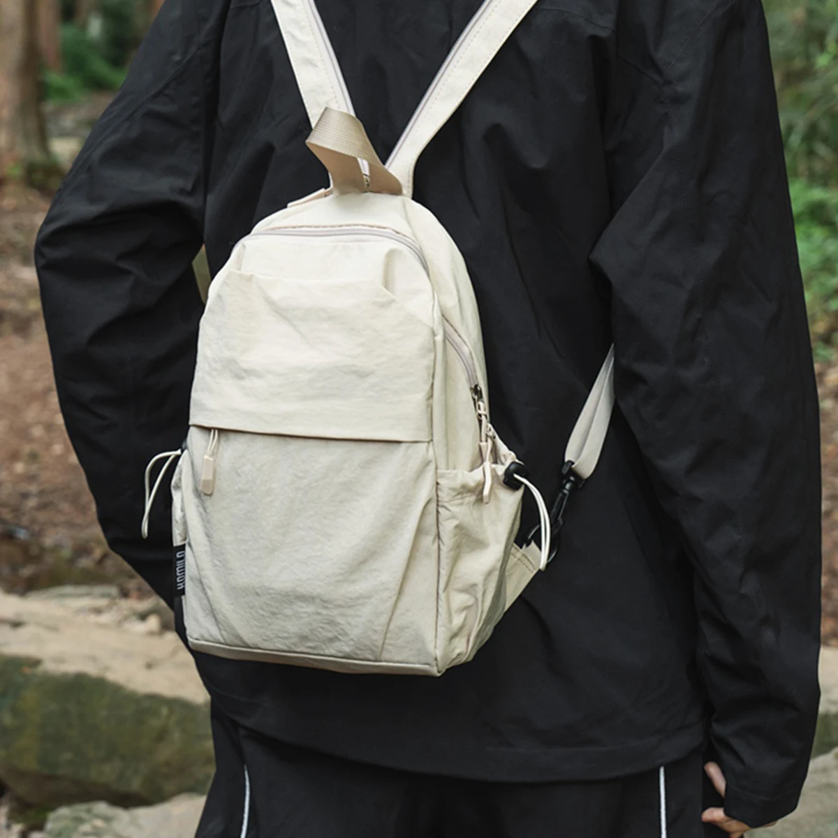 Myco 2-in-1 Chest Backpack for Men & Women - Lightweight Hiking Sling Bag with USB Charging Port & Rfid Blocking (Travel/Gym/Daily Use)