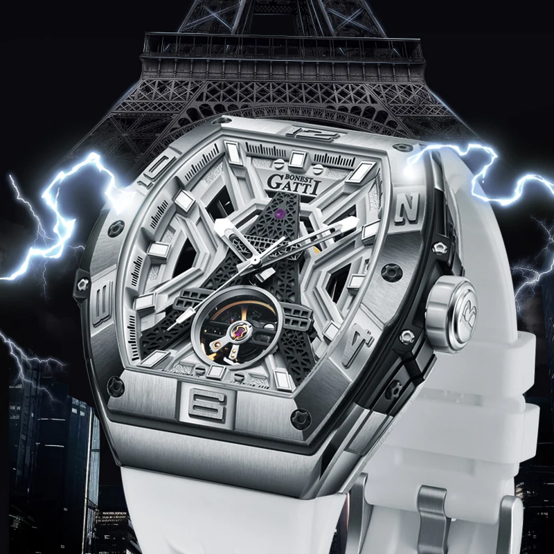 BONEST GATTI Men Automatic Watch Luxury Mechanical