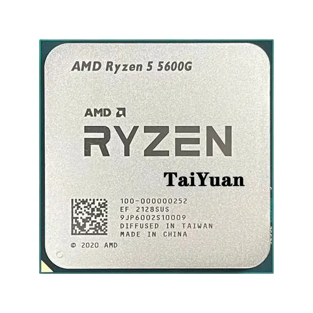 AMD Ryzen 5 5600G R5 5600G 3.9GHz Six-Core Twelve-Thread 65W CPU Processor L3=16M 100-000000252 Socket AM4 new but no fan 2