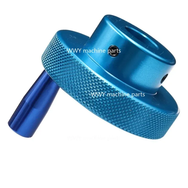 1PC 블루 알루미늄 합금 미니 핸드휠 선반/밀링 머신 기계식 핸드휠 부품 CNC 선반 가공에 적합
