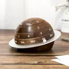 Rotating Wooden Calendar - Walnut Wood Detachable Planetary Desk Calendar, Spherical Perpetual Calendar for Home and Office Dec