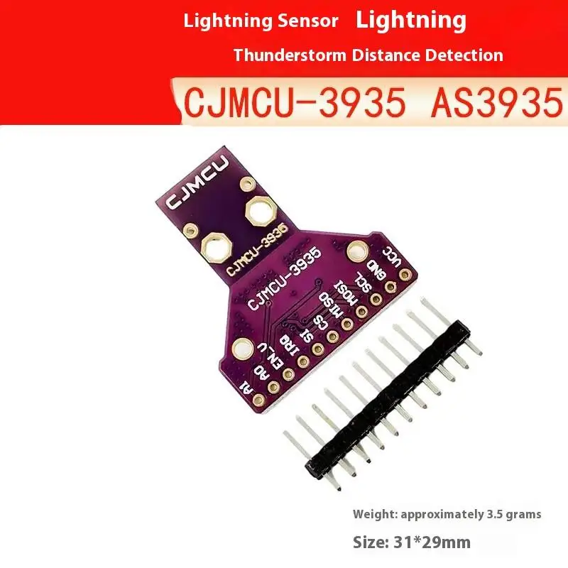 CJMCU-3935 AS3935 번개 감지기, 폭풍 거리 측정 전자 부품