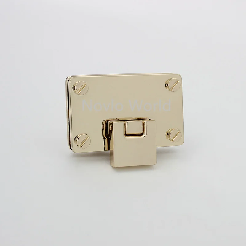 5-20 pieces 2 colors 53*33mm Large Size Rectangle Shaped Ladies luxury Bag Flip Lock for Women Handbag Men Briefcase Accessories