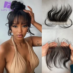 Lace Baby Hair Edges Hairline 6x1 HD Lace With Baby Hair Human Hair For Women Replacement Swiss Lace Edges Hairpieces Bangs