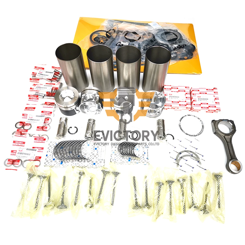 

For Isuzu 4JJ1T 4JJ1 overhaul rebuild kit + valve guide + connecting rod