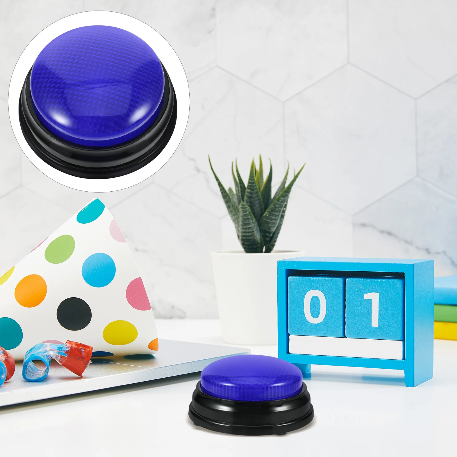 2pcs Alarm Sound Button Quiz Red Toy Practical Jokes Party Supplies Light Button Novelty Toys Prank Prop Gaming Gadgets
