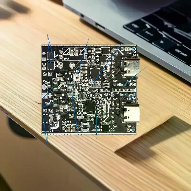 PD100W/PD140W DIY 고속 충전 데스크탑 장치, 풀 프로토콜 단일/듀얼 채널 마더보드