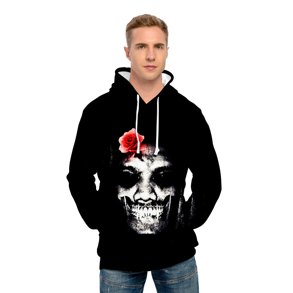 

Y2K Skull Head Style Hoodies 2022 Winter New Grunge Long Sleeve Sweatshirt Casual Hooded Jacket Streetwear 8