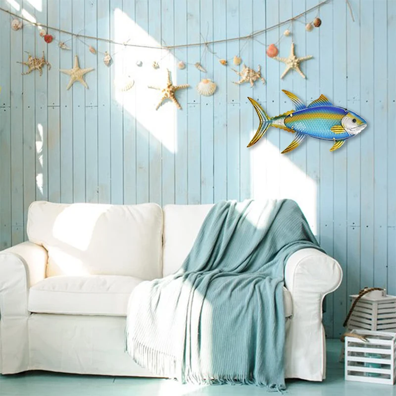 Escultura De Decoración De Arte De Pared De Peces Trop... | Cuotas Sin