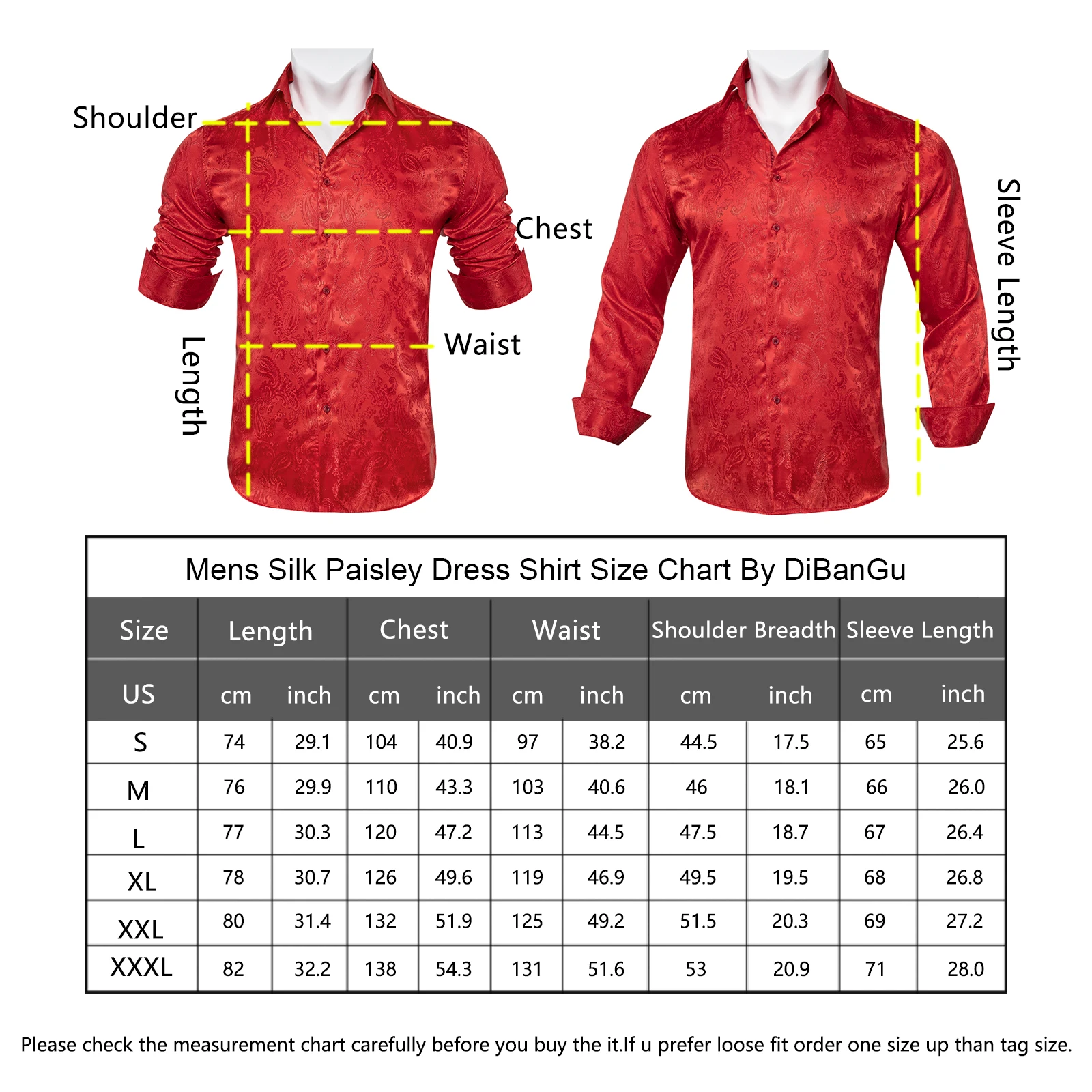 Luxury Men's Long Sleeve Shirts Fashion Red Paisley Slim Fit Silk Male Social Business Wedding Party Tuxedo Shirt Men Clothing