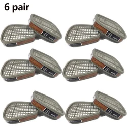 Organic Respirator Cartridge & Cotton Filter Replacement Set (6 pairs)