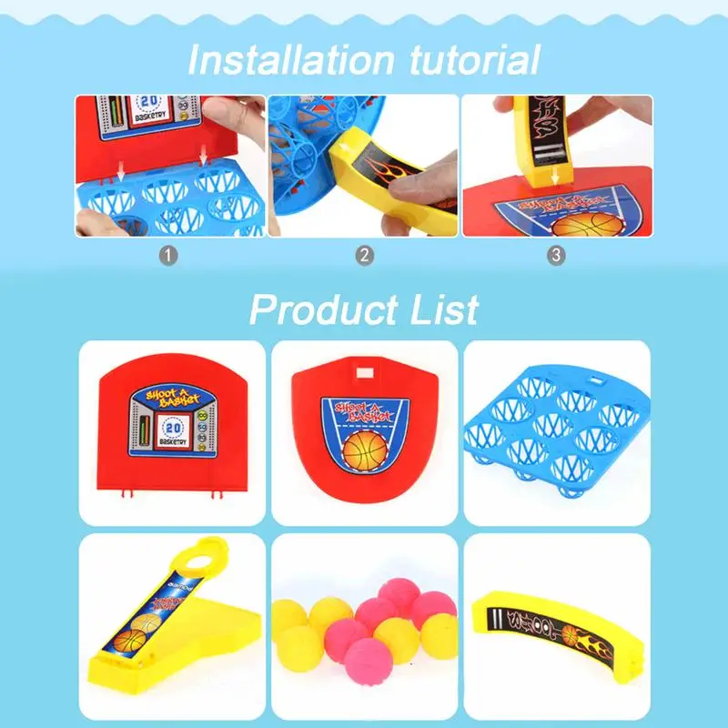 Mini Basketball Game Basketball Bouncing Game Parent-Child Interactive Competition Toy For Fun Kids Girls Children 2