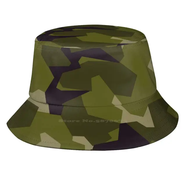 street camo bucket hat