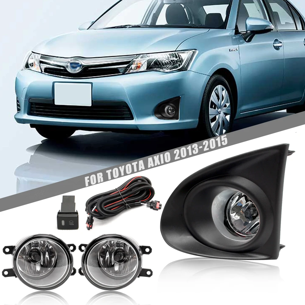 

Front Bumper Fog Lamp Upgrade Kit FOR TOYOTA AXIO 2013 2014 2015 Version Additional Foglight Set Switch + Wiring