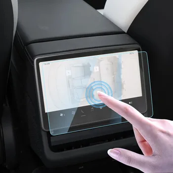 Pellicola protettiva in vetro temperato per auto per Tesla Model 3 Highland Model Y Juniper 2024 2025 Pellicola touch screen per controllo centrale della fila posteriore