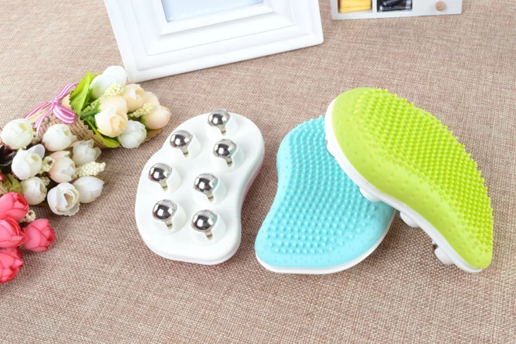 HANRIVER Seven stars bead mini massager thin body ball double-sided meridian massage brush steel ball massagers hot selling