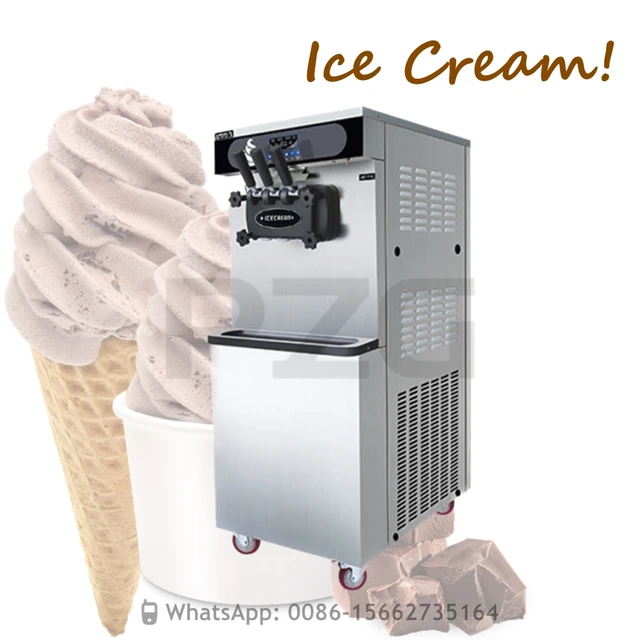 3 Flavor Commercial Ice Cream Machine Ice Cream Making Equipment 18-22L/h  High Quality Stainless Steel soft ice cream Machine - AliExpress