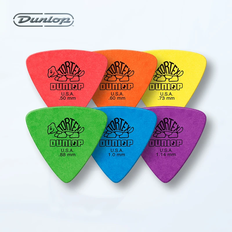 Dunlop Guitar Picks Tortex Triangle Plectrum Mediator 431R 0.5/0.6/0.73/0.88/1.0/1.14mm Guitar Accessories