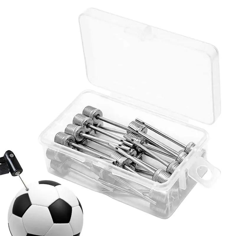 

Air Pump Needles For Balls 35pcs Soccer Pin For Inflating Ball Stainless Steel With Storage Case Basketball Air Pump Needle