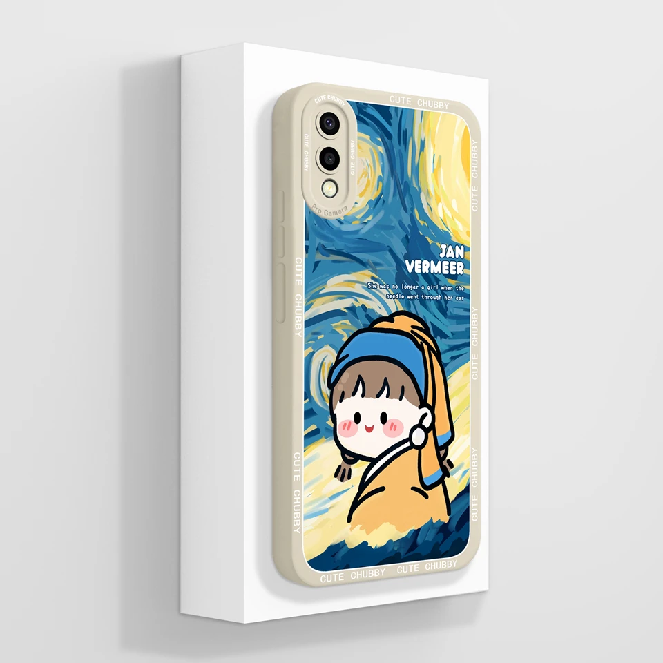 Lovely Astronaut Girl Liquid Durable Phone Case Shell