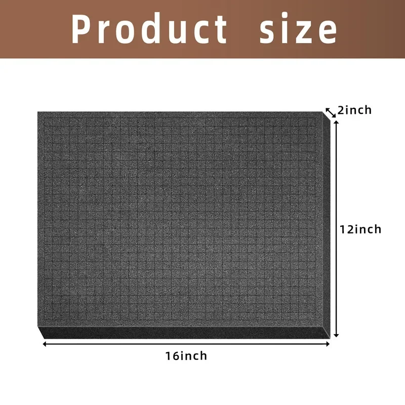 Découpe personnalisée dans une mousse de protection pour boîte à outils, éponge absorbante 30x40cm