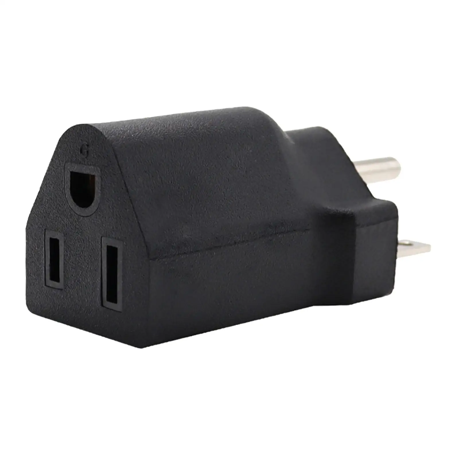 4-6pack Portable 110-120V to 220-240V Plug Adapter Black 6-15R To 5-15R