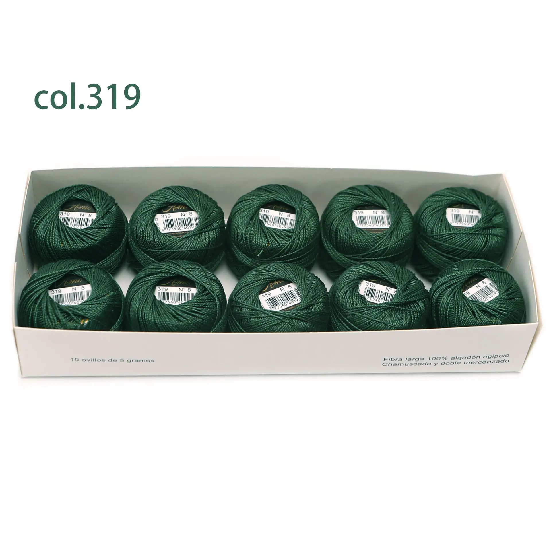 Egyptian Long Staple Cotton Embroidery and Hand Sewing Thread Set - 10 Balls