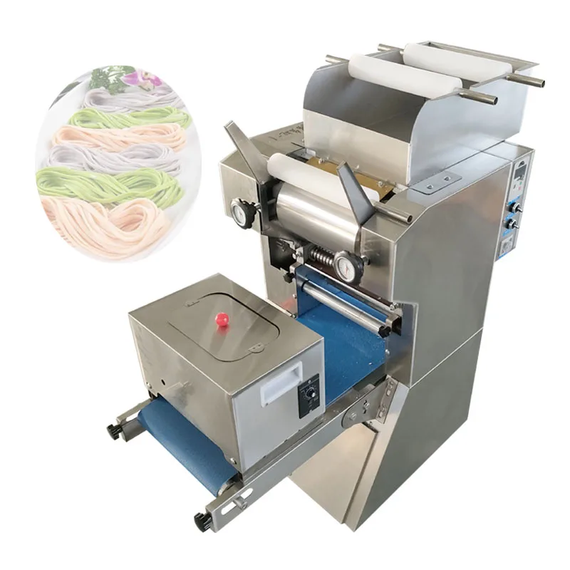 Electric Noodle Making Machine Pasta Maker Dough Sheeter Stainless Steel Roller Noodle Cutting Machine