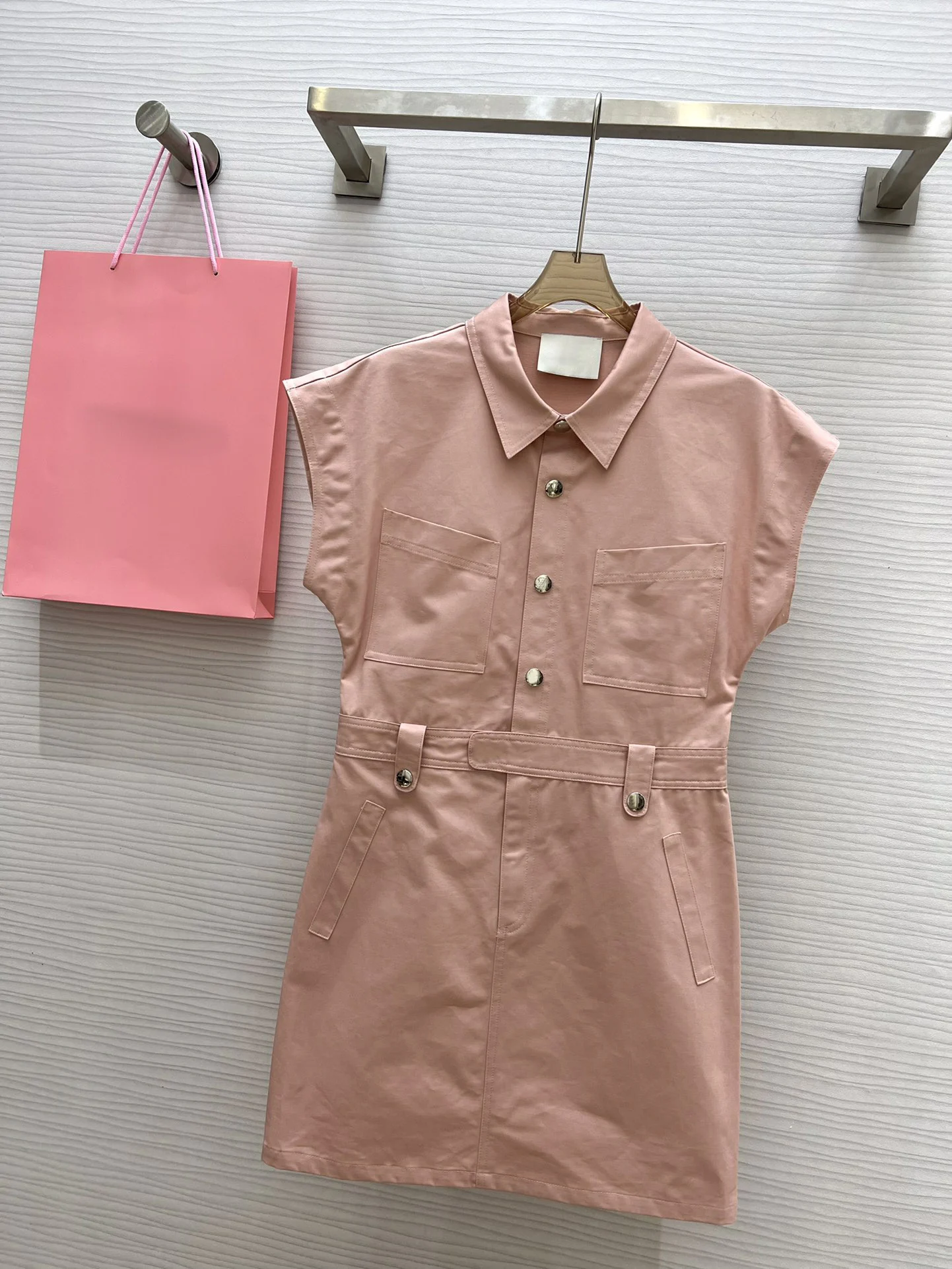 

2023 карго стиль платье карман бусина буква Изысканная продвинутая версия невероятного похудения