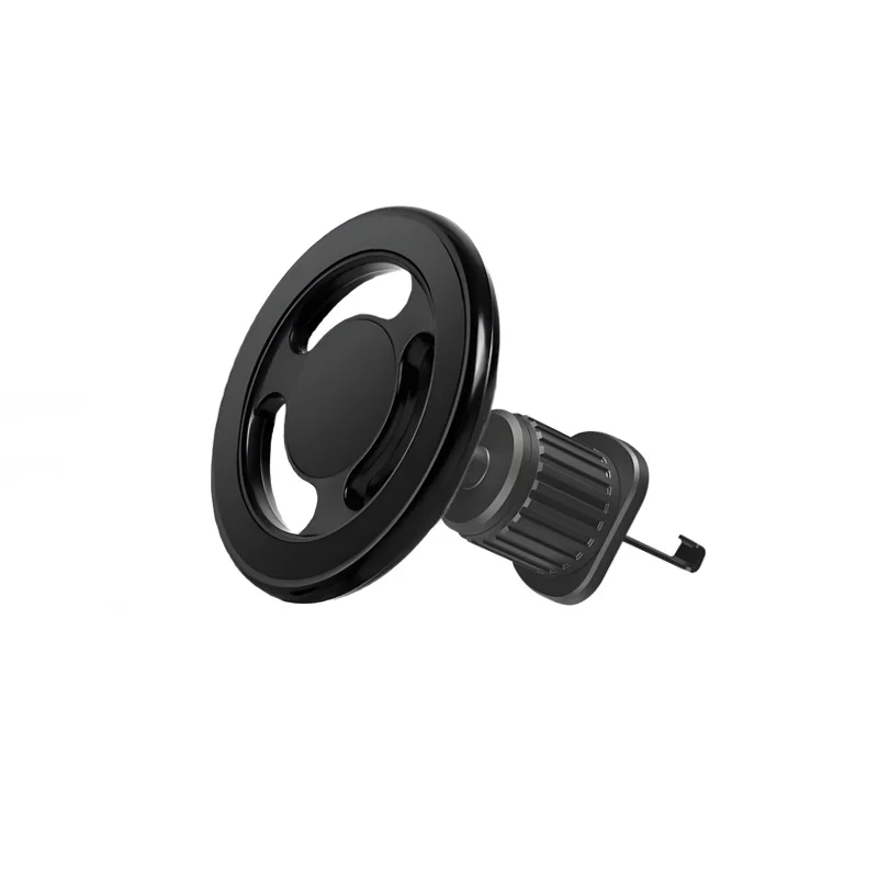 Magnetic Metal Car Phone Holder with 360° Rotation and Adjustable Foldable Design