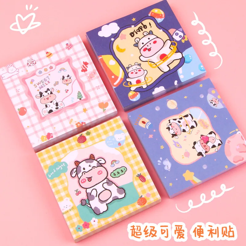 

Stationery Cartoon Cute Sticker Color Student Mark Message Note Paper Tearable Small Book Memo Pad Scrapbooking