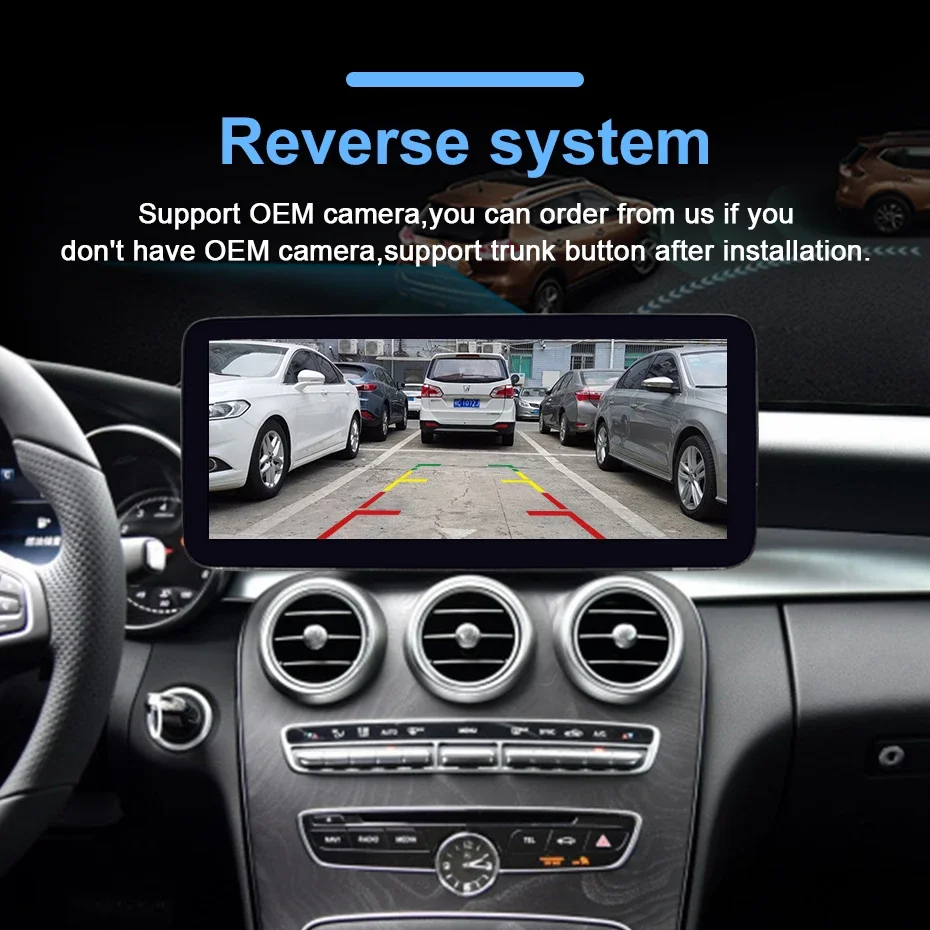 Android Auto Carplay Linux-System Autoradio 1920*720 Bildschirm für Mercedes-Benz GLC/V/X C-Klasse W204 S204 W205 X253 W446 2007-2018 – Detail 11