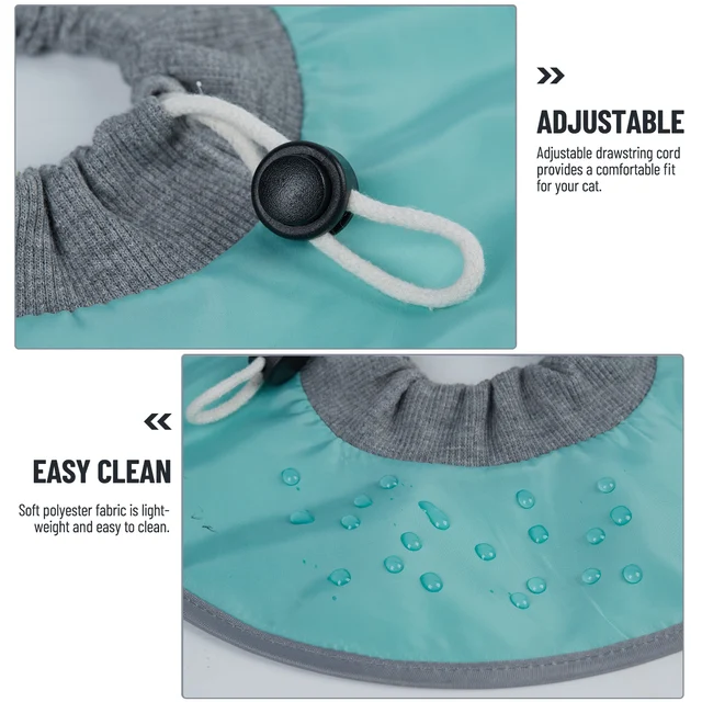 Pet Cat Protective Collar Neck Recovery Cone Collar for Anti-Bite Lick Reusable Cat Dogs Health Medical Circle for Pet Supplies 2