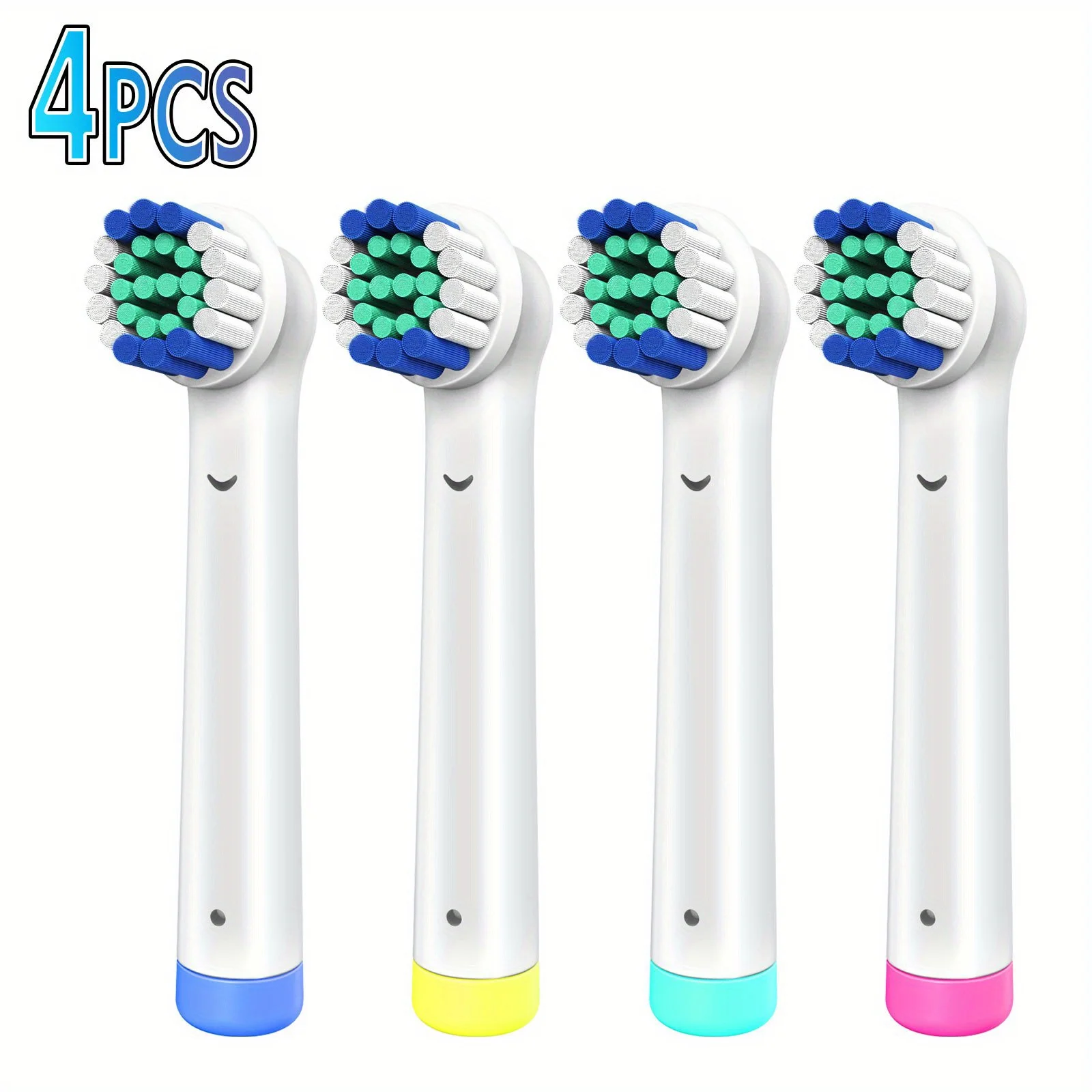 Testine Di Ricambio Per Spazzolino Con Oralb Braun, 4 Pezzi Pulizia Delicata Setole Morbide Testine Per Spazzolino Elettrico Pulizia Profonda Dei Dent