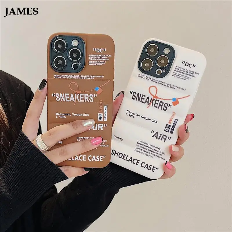 JAMES Luxury Sneakers Shoelace Case Down Jackets Trainers Phone Cases