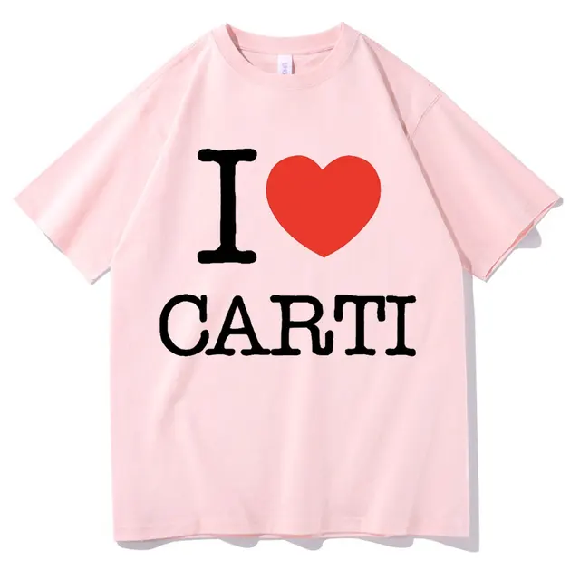 Playboi Carti Mens Hip Hop Tshirt I Love Carti Print T Shirt 6