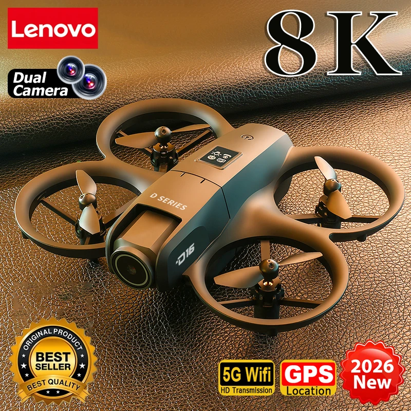 Vue rapprochée du Drone D16 8K HD GPS Professionnel avec Caméra Étanche montrant les hélices et la caméra